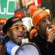 Filmmaker Spike Lee and the Rev. Al Sharpton lead a march through the streets of New York City calling for an end to gun violence Dec. 1, 2015. The march took place after the premiere of Lee’s new film, Chi-raq.
Andrew Burton/Getty Images